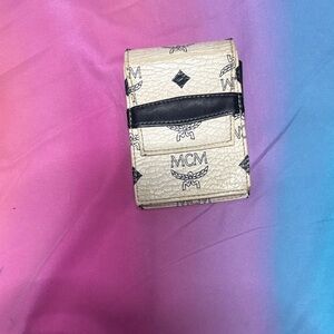 MCM Cream and Black Mini Bag